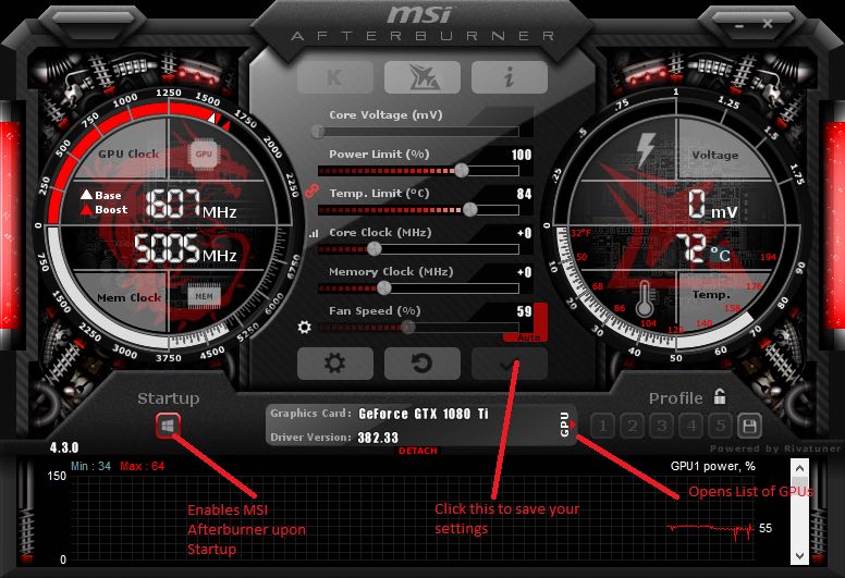 overclock gpu msi afterburner